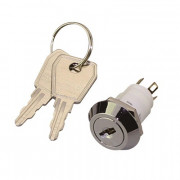 Image of Key Switch M16, 3P, ON-ON, 2A/250V, flat key